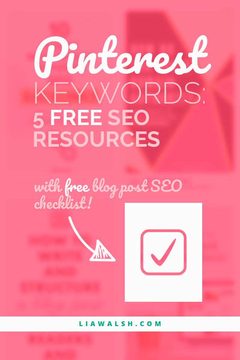 Pinterest keyword tools - 5 free SEO resources (Pinterest)